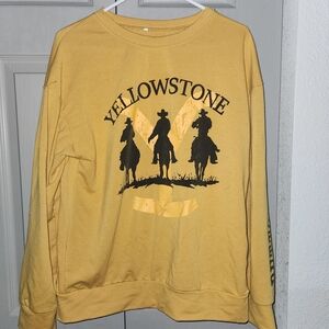 Yellowstone Graphic Women's TOP - Mustard